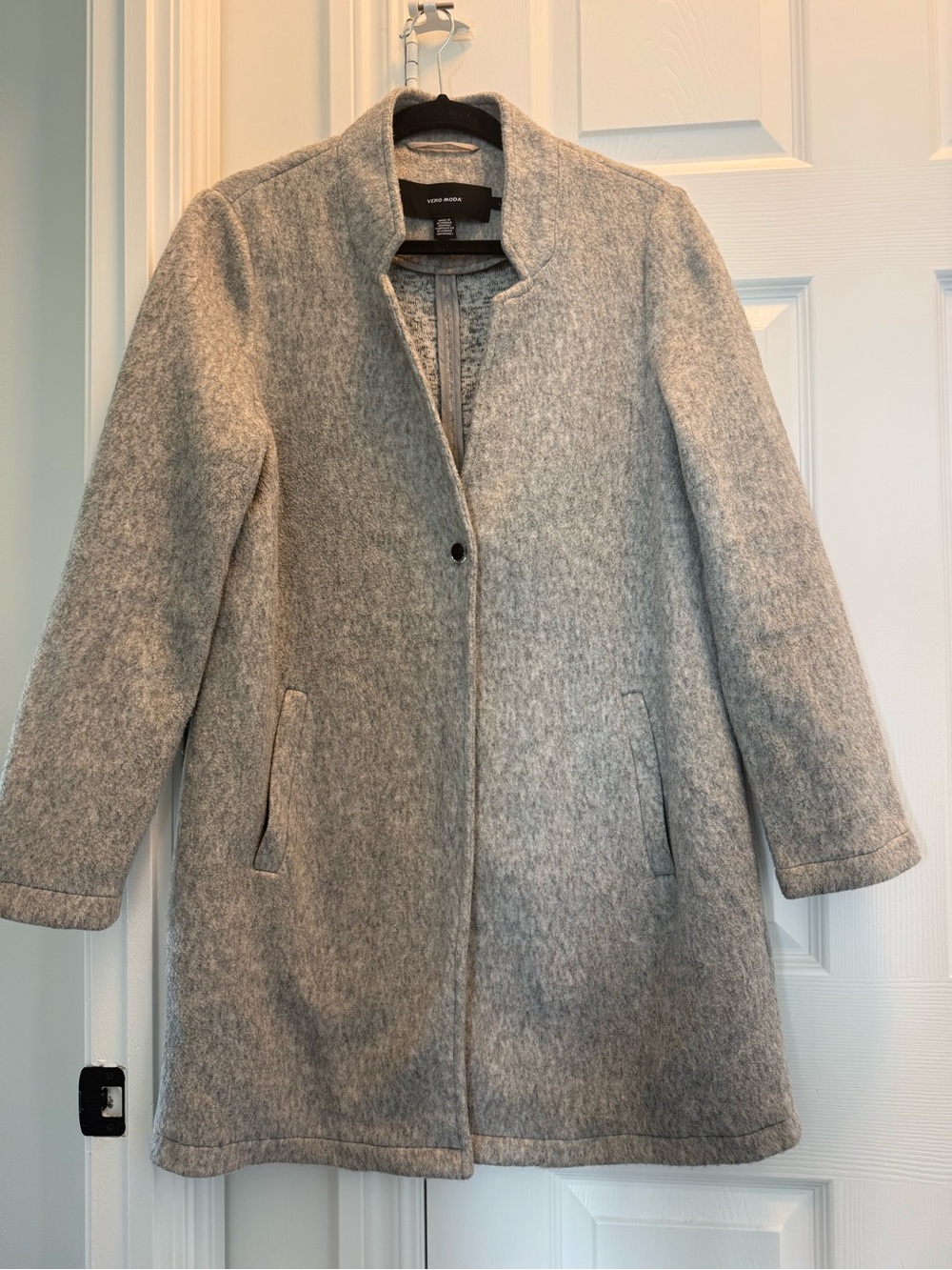 Vero Moda Gray Stand-Collar Coat
